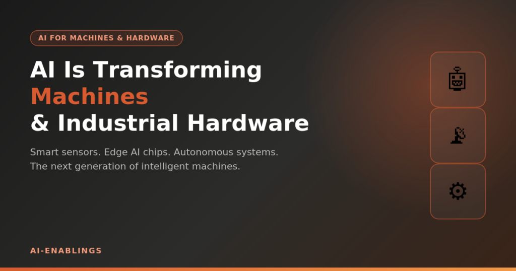 Industrial robotic arm with AI-enabled sensors on a smart factory production line